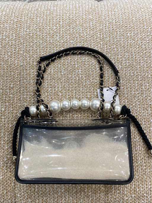CHANEL パールチェーンショルダーバッグ