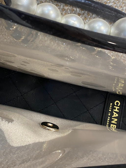 CHANEL パールチェーンショルダーバッグ