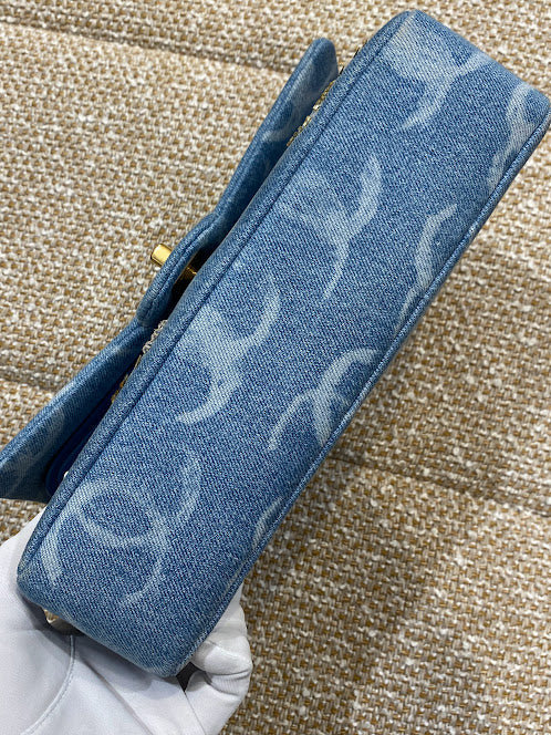 CHANELショルダーバッグ デニム スパンコール