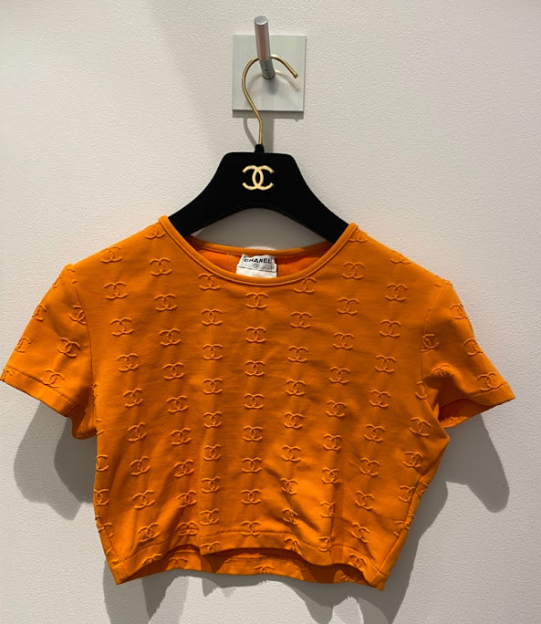 CHANEL ココマーク ヴィンテージ クロップドTシャツ