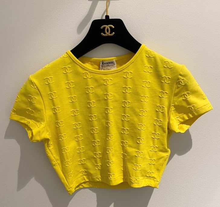 CHANEL ココマーク ヴィンテージ クロップド Tシャツ