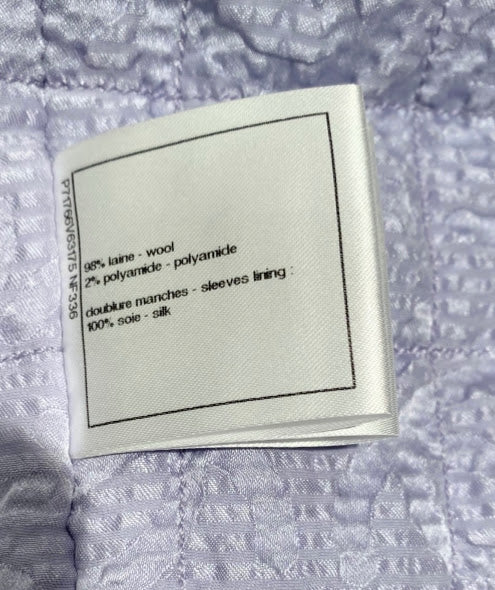 CHANEL パープル ツイード ジャケット