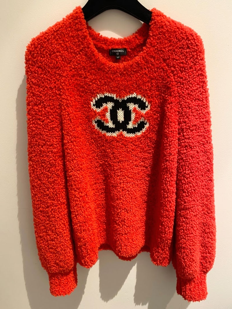 CHANELココマーク セーター プルオーバー レッド
