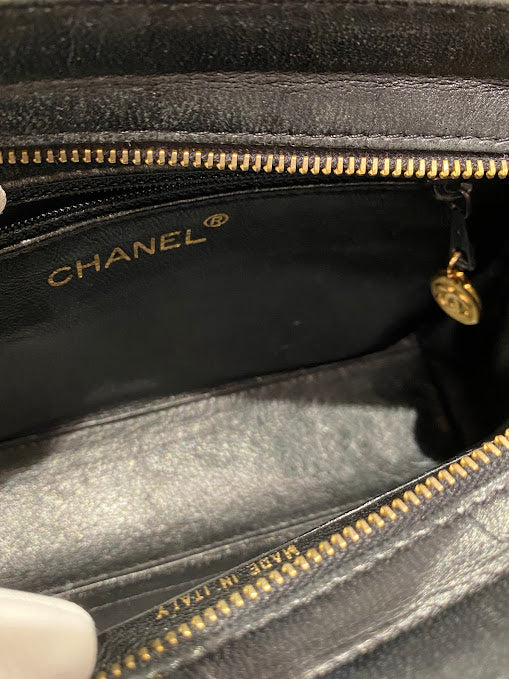 CHANEL カメリア柄 ハンドバッグ
