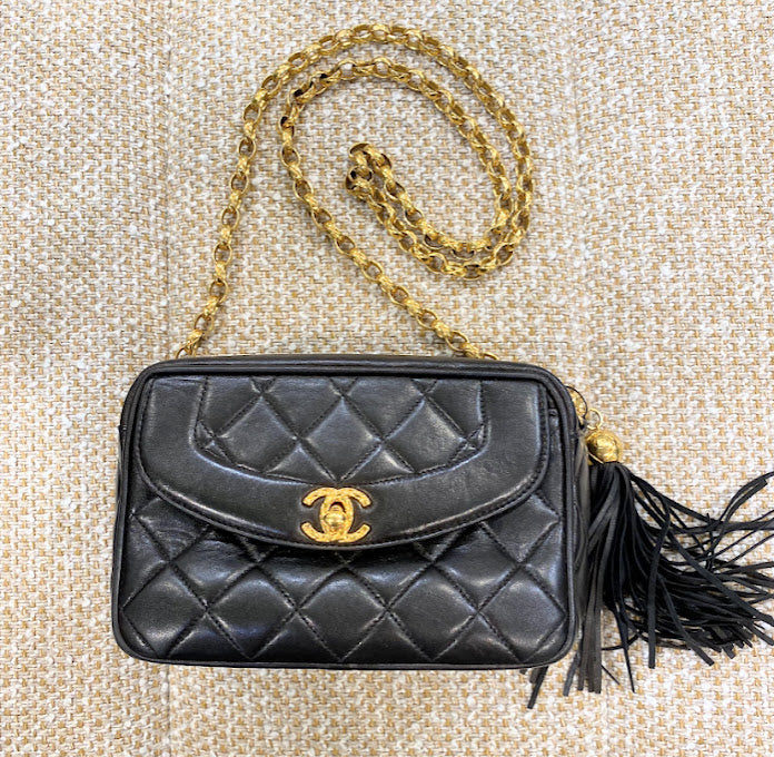 CHANEL CCロゴ タッセル ミニマトラッセ ショルダーバッグ