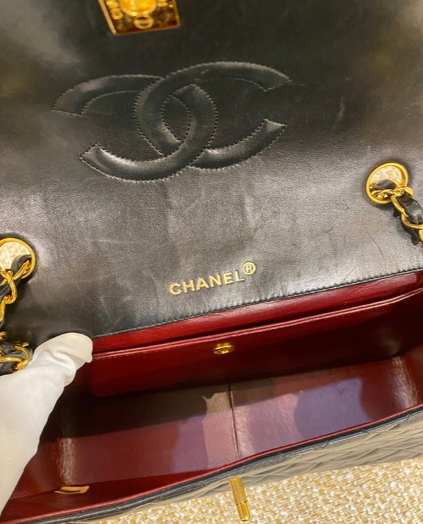 CHANEL マトラッセポーチ付き チェーンショルダーバッグ