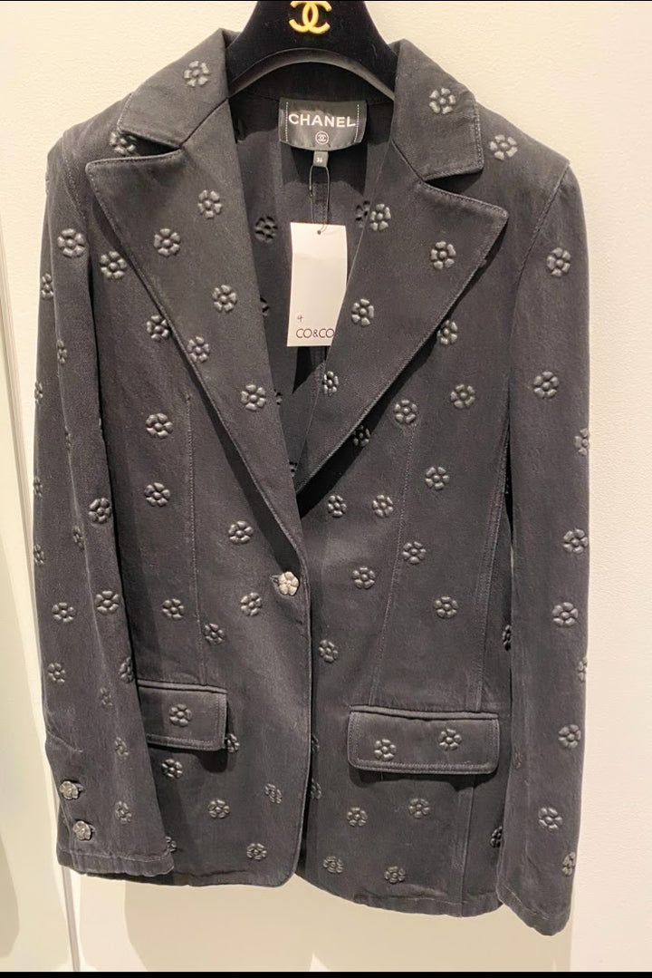 CHANEL エンボス加工 デニムジャケット – co&co