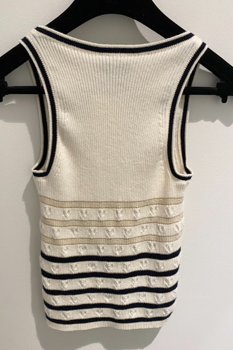 CHANEL ニットボーダー タンクトップ – co&co