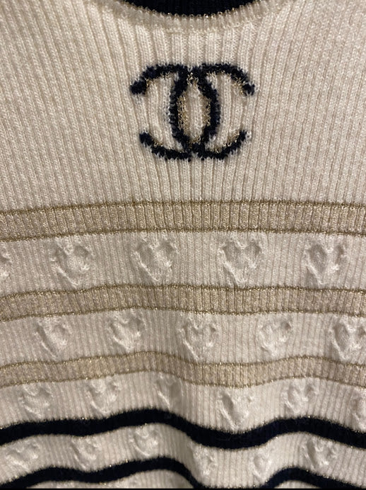 CHANEL ニットボーダー タンクトップ