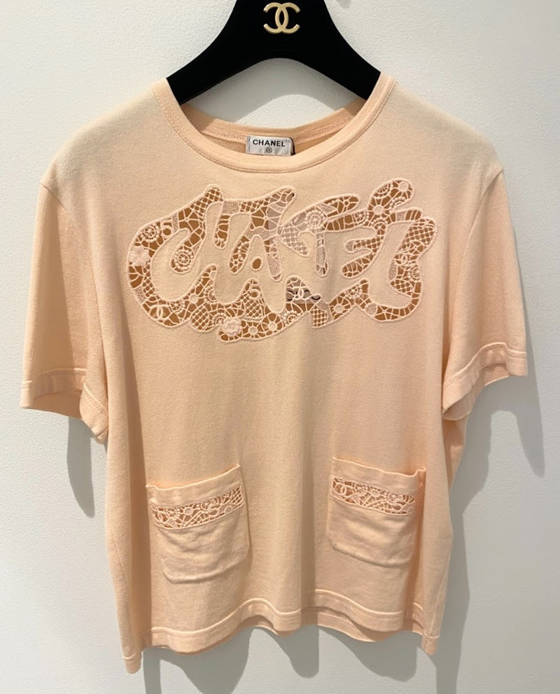 CHANEL カットワークTシャツ