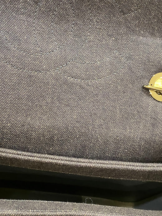 CHANEL デニムハンドルチェーンショルダーバッグ