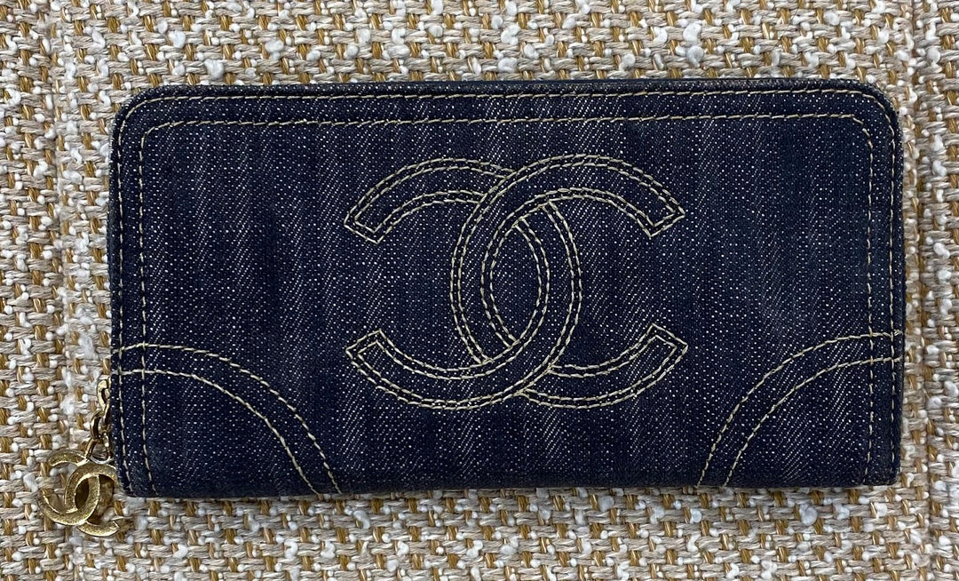 R i o　CHANEL シャネル　デニム 長財布 CHANEL デニム 長財布 – co&co