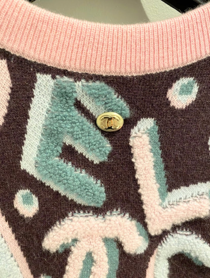 【シャネル CHANEL】97A ココマーク ニットベスト カシミヤ100% CHANEL ベスト パイル カシミアニット – co&co
