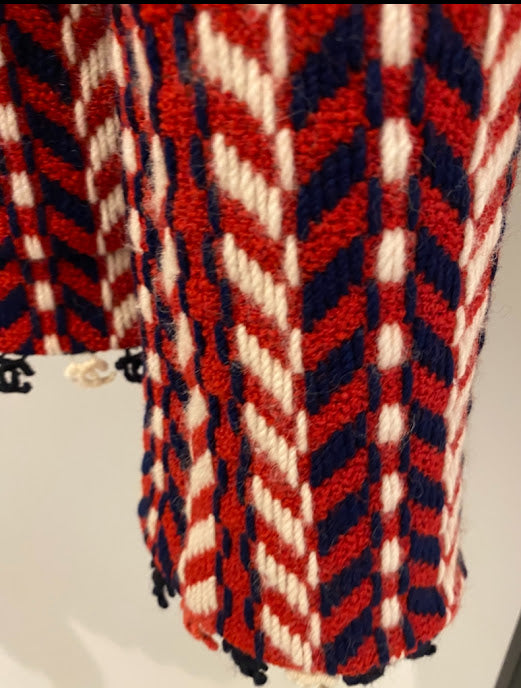 CHANEL レッド トルコロール ウール ジャケット
