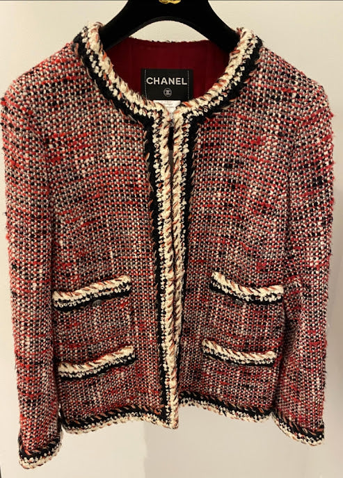 CHANEL ツイード ノーカラージャケット