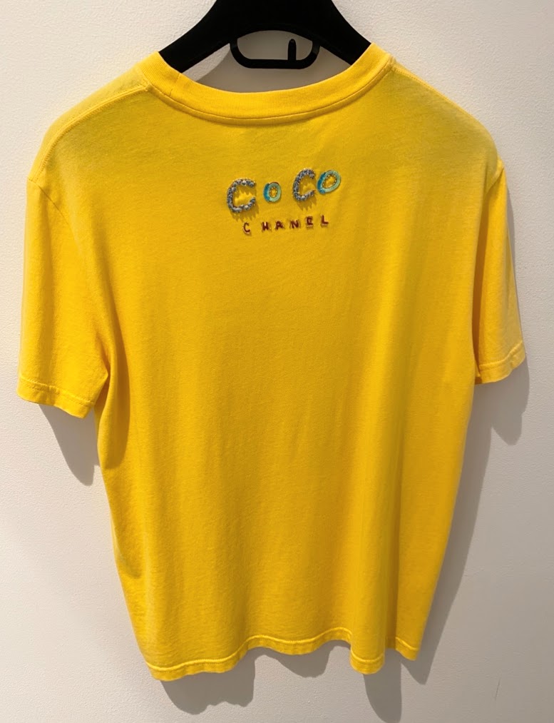 CHANEL ファレルウィリアムス スパンコールロゴ 半袖Tシャツ