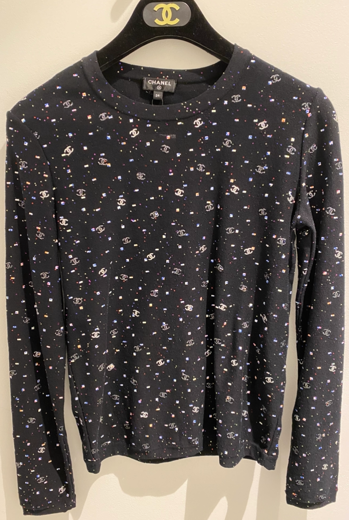 CHANEL ココマーク コットン ロング Tシャツ