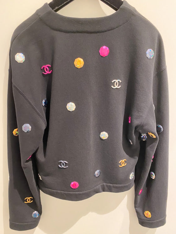 CHANEL ラインストーン ココマーク カーディガン 長袖