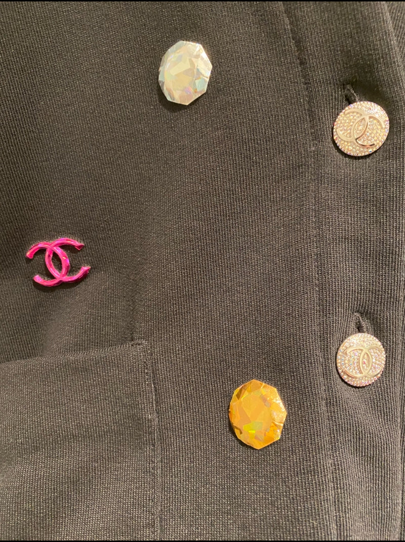 CHANEL ラインストーン ココマーク カーディガン 長袖
