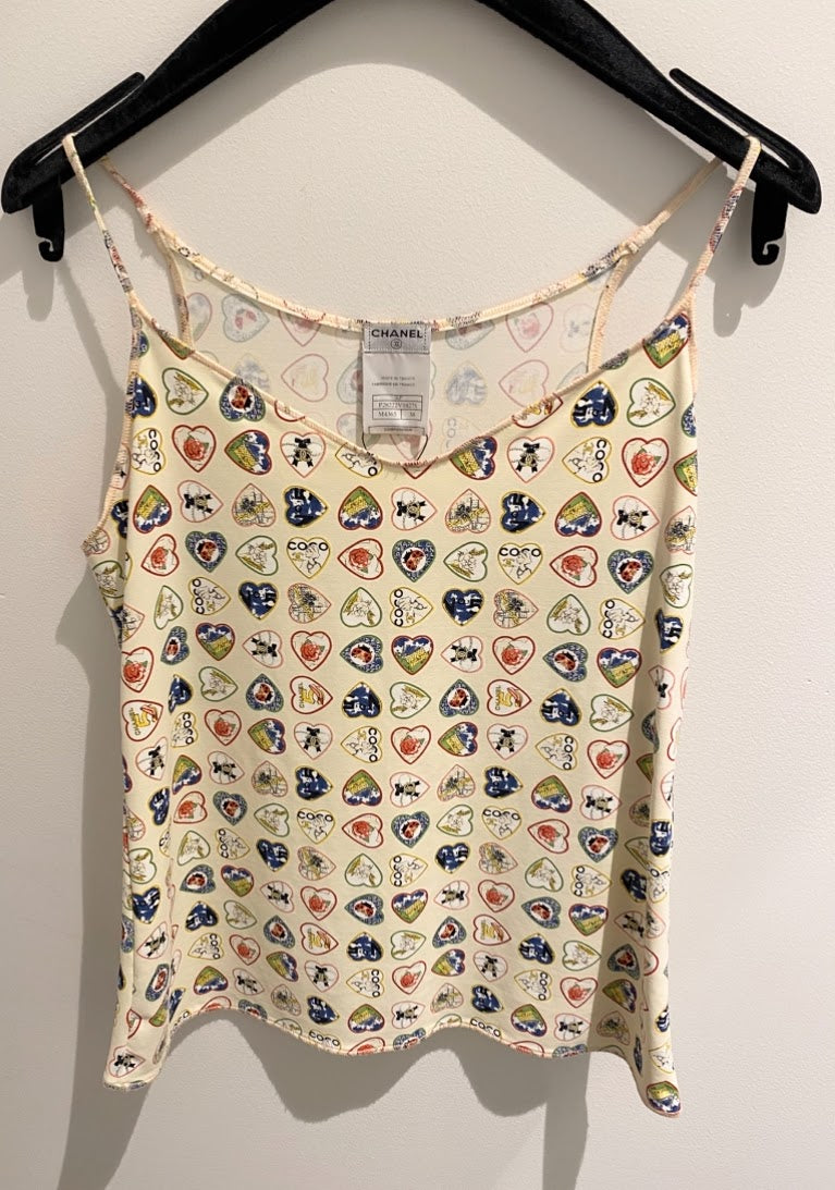 CHANEL 06P ココマーク ハートアイコン キャミソール