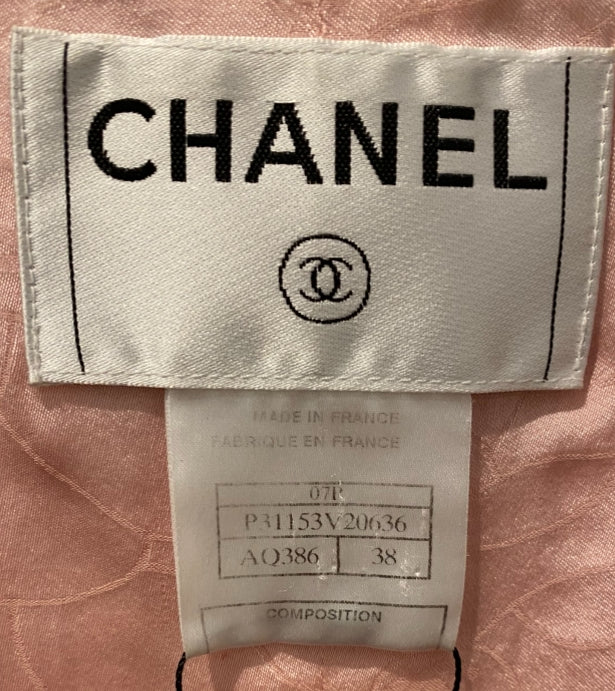 CHANEL フレンジ トリミング ツイードジャケット