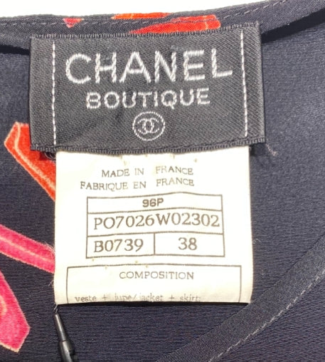 CHANEL ノースリーブブラウス シルク