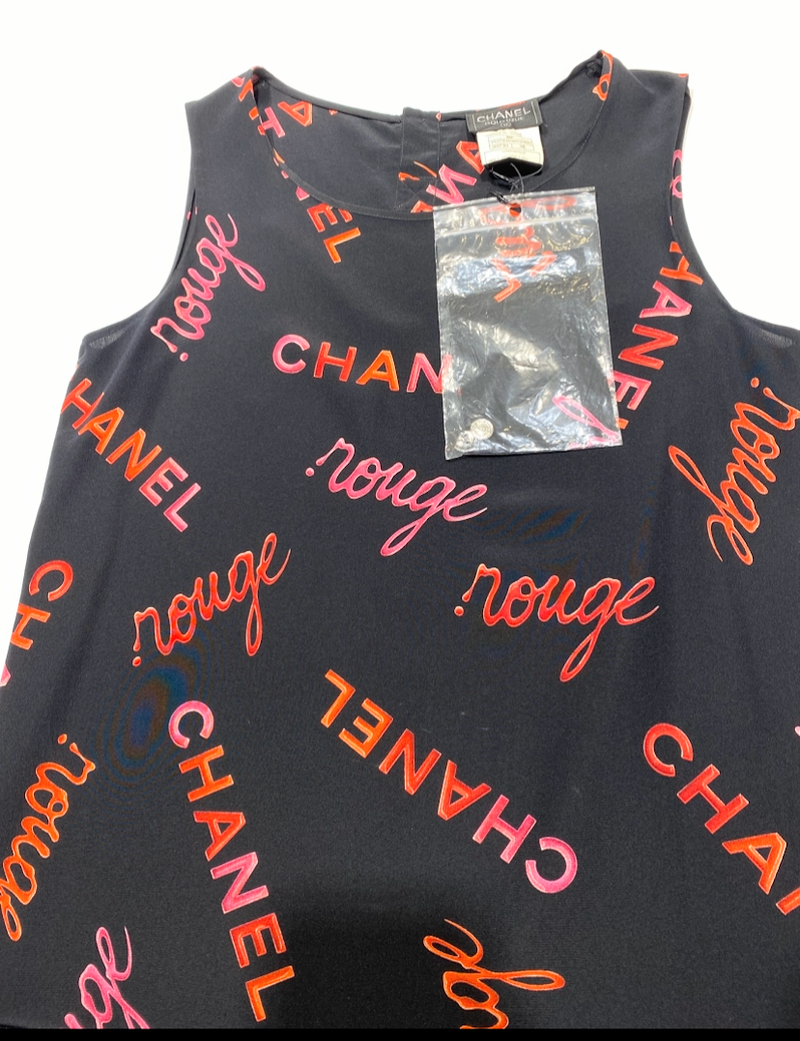 CHANEL ノースリーブブラウス シルク