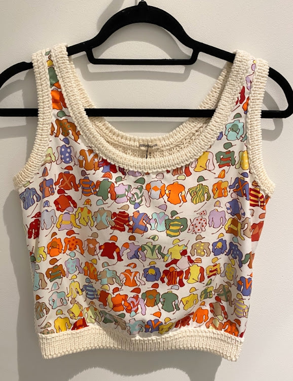 HERMES 綿ニット ベスト