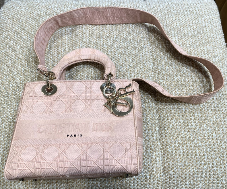 Dior 2WAY カナージュ エンブロイダリー ショルダーバッグ