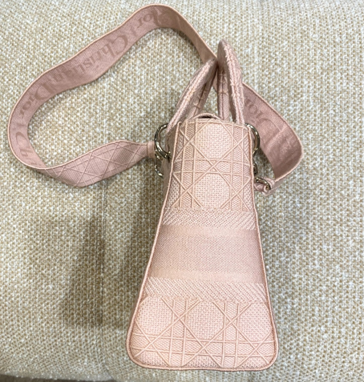 Dior 2WAY カナージュ エンブロイダリー ショルダーバッグ