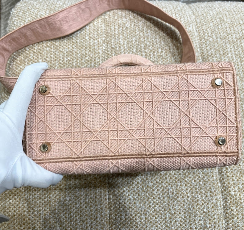 Dior 2WAY カナージュ エンブロイダリー ショルダーバッグ