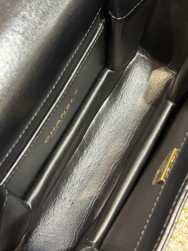 CHANEL トップハンドル マトラッセ ショルダーバッグ