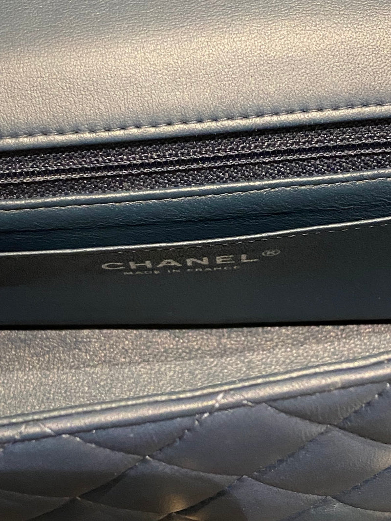 CHANEL チェーンショルダーバッグ  ブルー