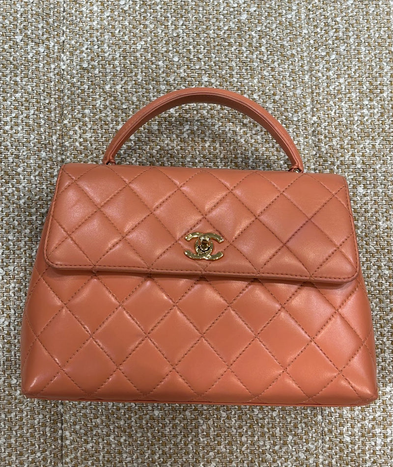 CHANEL ハンドバッグ マトラッセ ココマーク ココハンドル