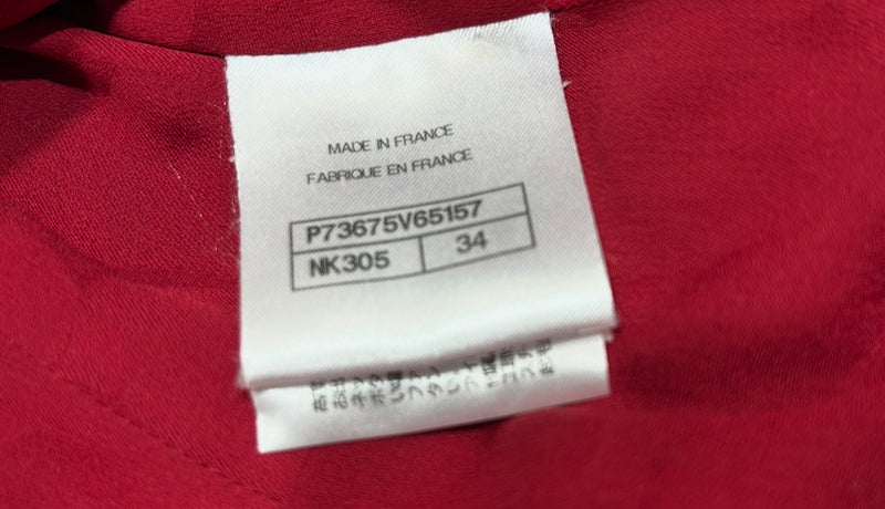 CHANEL ツイードジャケット レッド