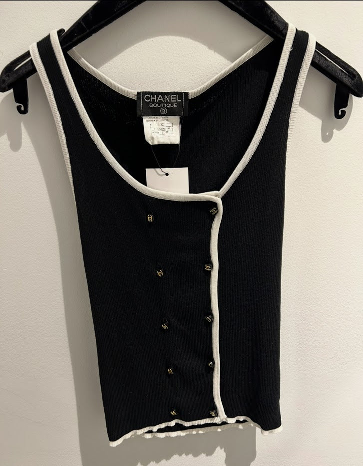 CHANEL タンクトップ カットソー ココマーク ココボタン – co&co