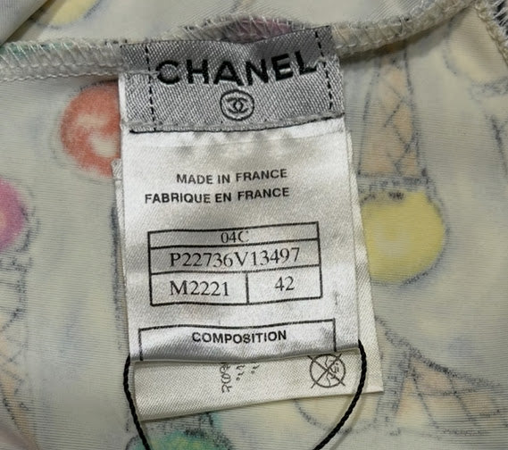 CHANEL アイスクリーム柄 ココボール タンクトップ