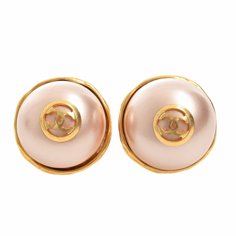 CHANEL Cocomark fake pearl earrings 28