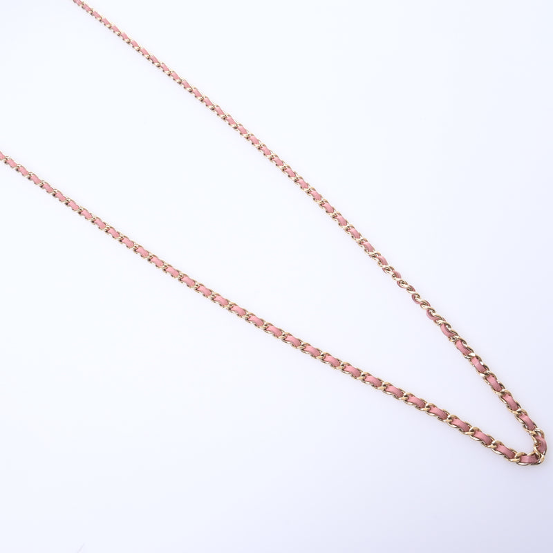 CHANEL Cocomark Chain Clutch Chain Shoulder Bag Lambskin Pink A82527