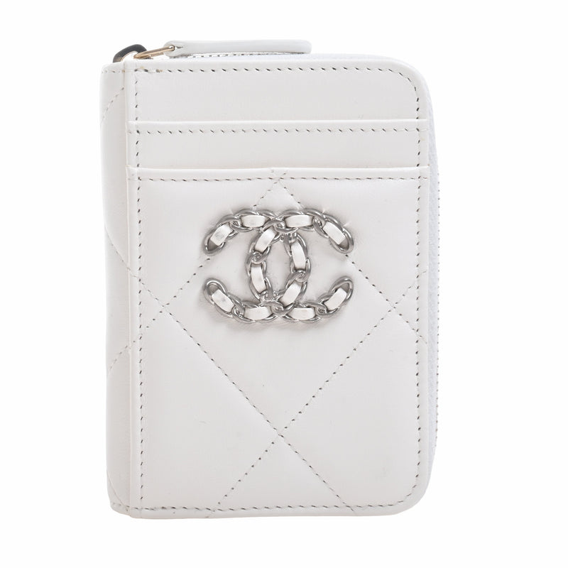 Chanel zip coin purse