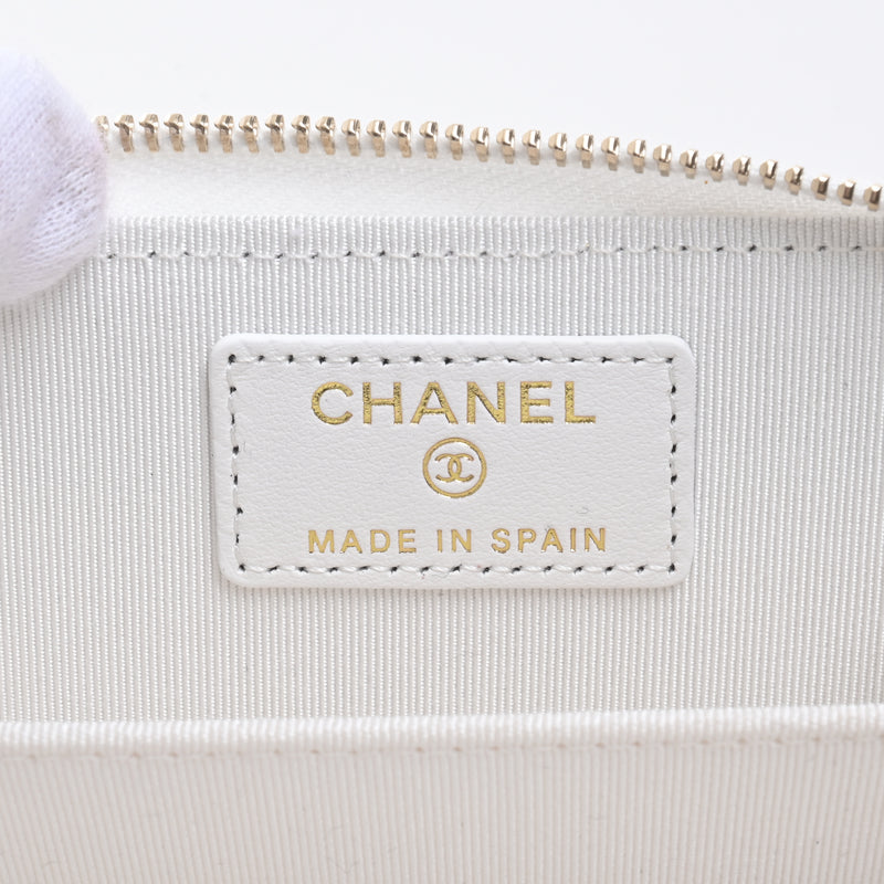 Chanel zip coin purse