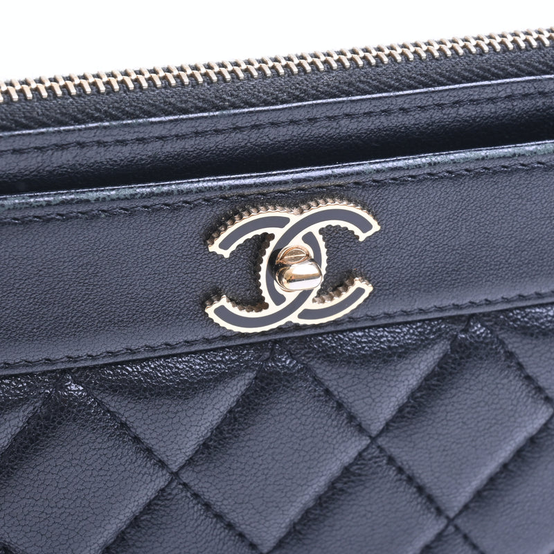 Chanel Flat Long Wallet Wallets/Accessories, A70651, 30s, Lambskin, Box/Holding