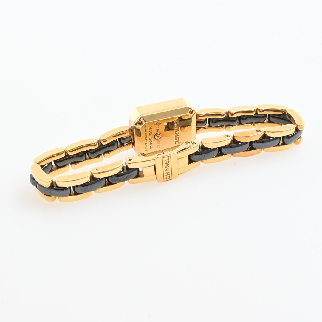 CHANEL H2436 YG/YG/CE Premiere bezel diamond quartz black