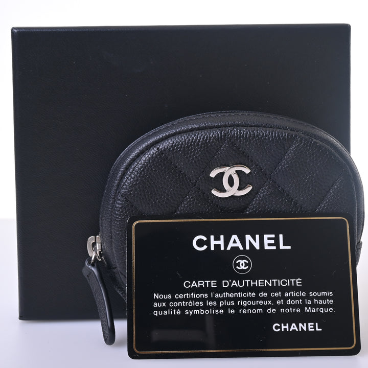 CHANEL【シャネル】 ポーチ レザーキャビア丸型□ – co&co