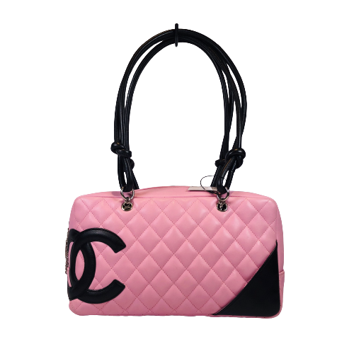 CHANEL カンボンライン ハンドバッグ ピンク ラムスキン – co&co CHANEL カンボンライン ハンドバッグ ピンク ラムスキン – co&co