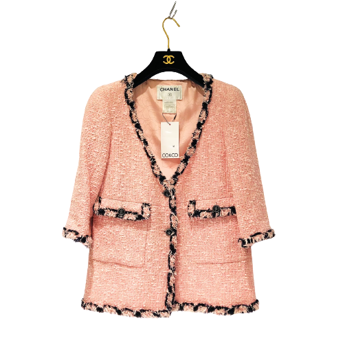 CHANEL シャネル 07P フリンジトリミング ツイード ジャケット CHANEL シャネル 07P フリンジトリミング ツイード ジャケット
