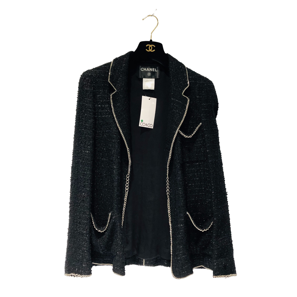 CHANEL トリミング ヴィンテージ ツイード ジャケット 白×黒 96024470_1024x1024.png?v=