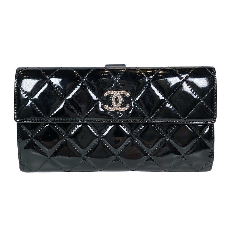 CHANEL 二つ折り長財布 ブリリアントブラック