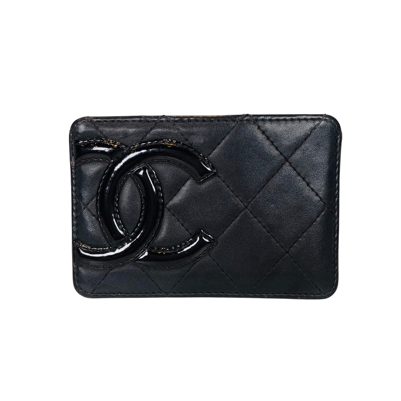 CHANEL Chanel Cambon line / card case / black / 11 series