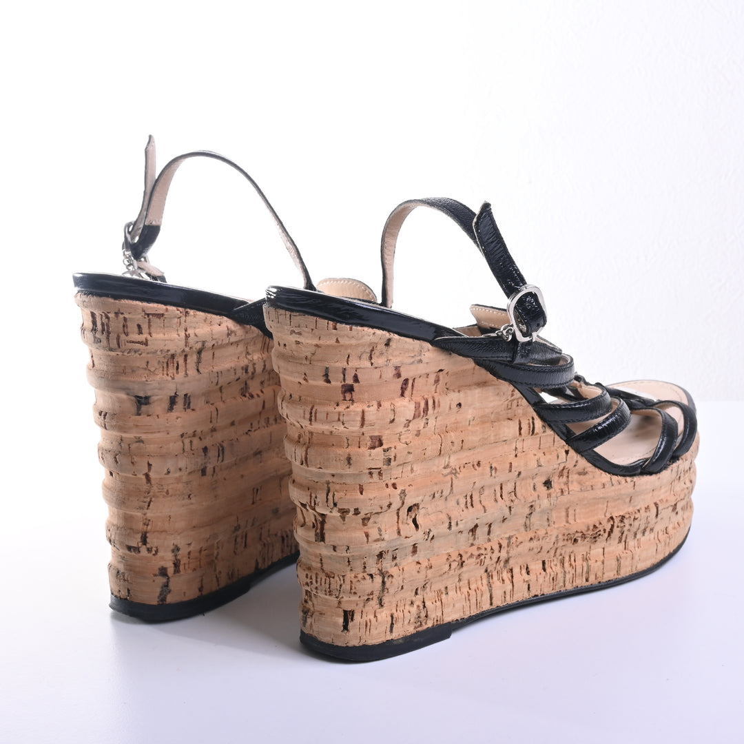 CHANEL サンダルウェッジソール サイズ37 1/2サンダル – co&co CHANEL サンダルウェッジソール サイズ37 1/2サンダル – co&co